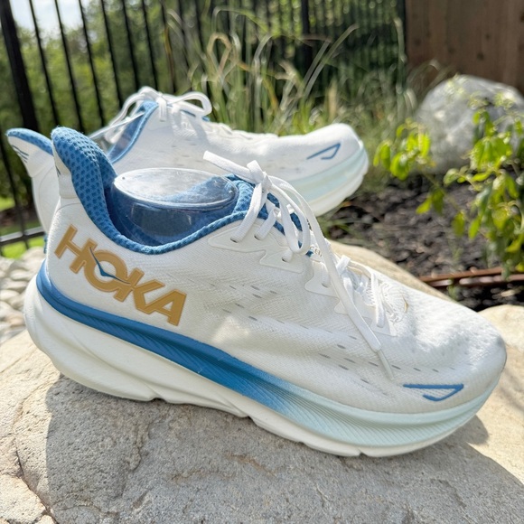 Hoka One One Other - HOKA Men's Clifton 9 Running Shoes Frost Gold Size 13 Lightweight Breathable Gym